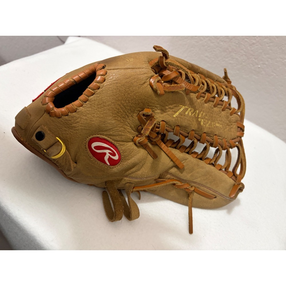 Rawlings Trap-Eze 12.75 Inch Baseball Glove PP1275TR Fastback Tan Leather